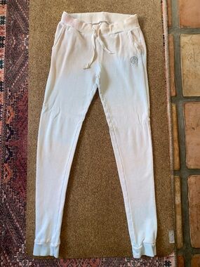 Sandcloud Organic Cotton White Blue Pink Tie Dyed Jogger Sweatpants